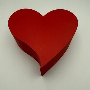 Heart-shaped plastic storage box with lid for candy and more